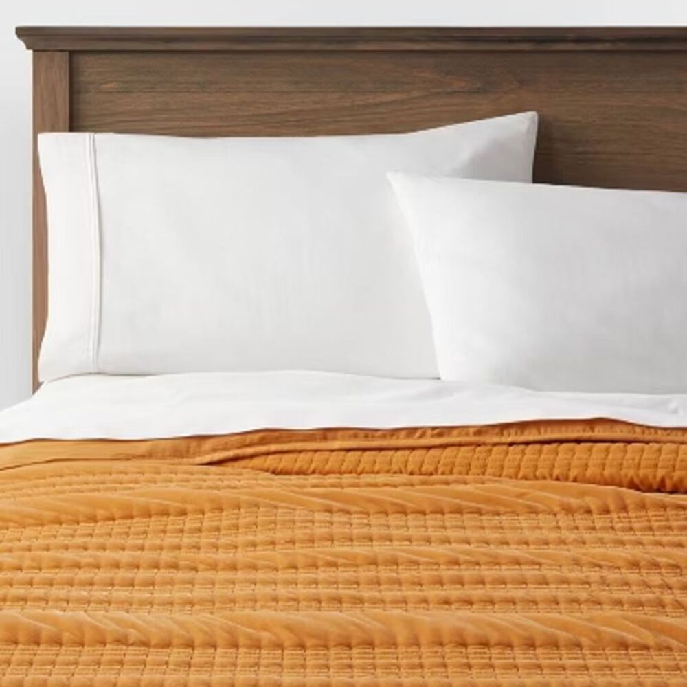 Threshold -  Double Cloth Quilt Cotton Jacquard Weave Mustard